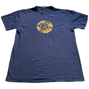 Quicksilver Mens Navy Blue Graphic Short Sleeve Shirt